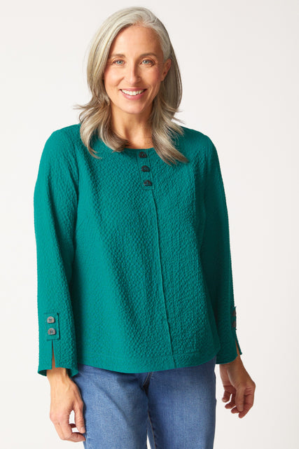 Pucker Weave Cafe Top