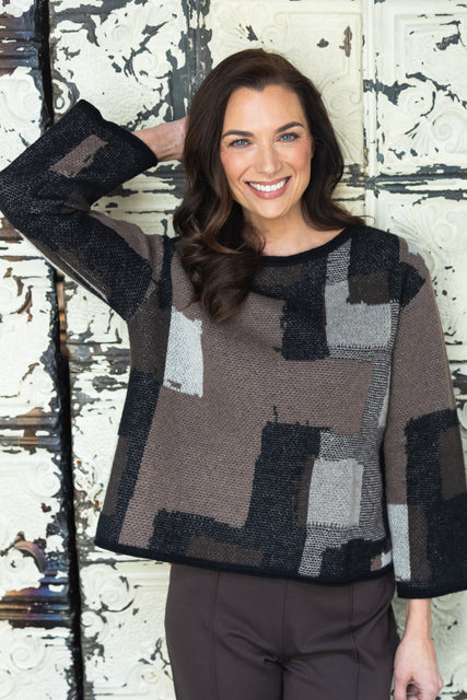 Modern Collage Sweater