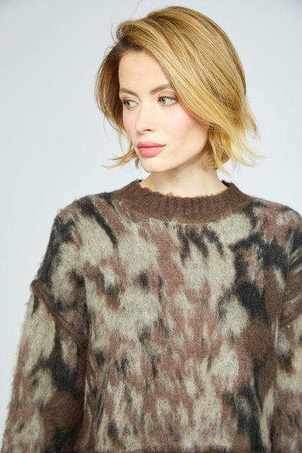 Fluffy Yarn Pullover