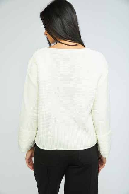 Plush Texture Knit Sweater