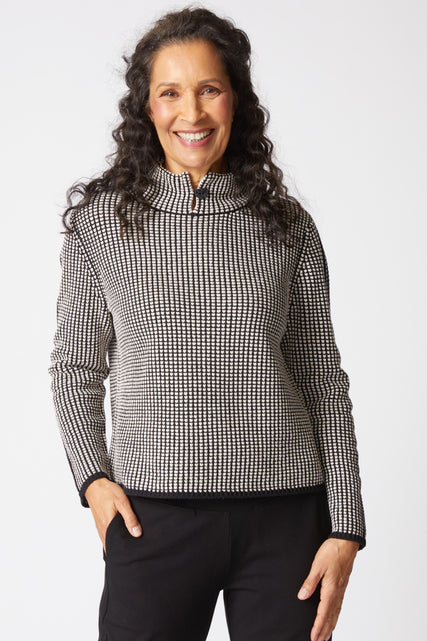 Night and Day Button Collar Sweater