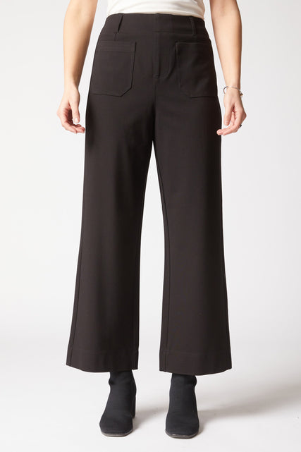 Luxe Ponte Crop Wide Leg Pant