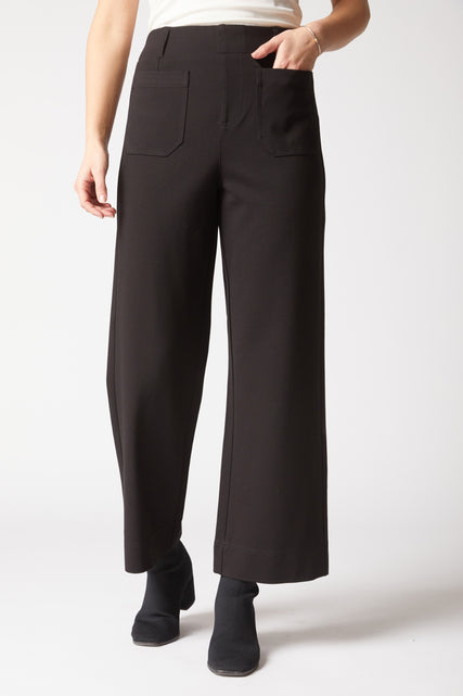 Luxe Ponte Crop Wide Leg Pant