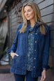 Stretch Denim Boyfriend Jacket
