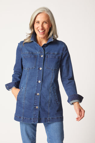 Stretch Denim Boyfriend Jacket