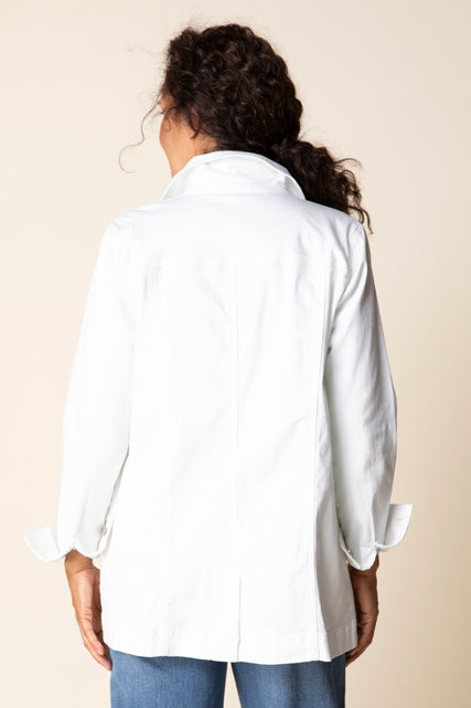 The Longline Stretch Denim Jacket