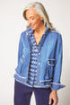 Stretch Canvas Fringe Jacket