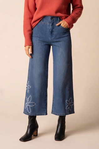 Tossed Floral Jean