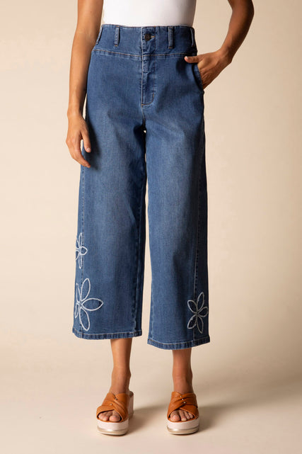 Tossed Floral Jean