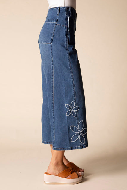 Tossed Floral Jean