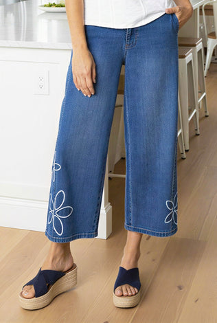 Tossed Floral Jean