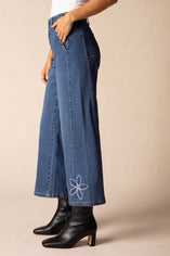 Tossed Floral Jean