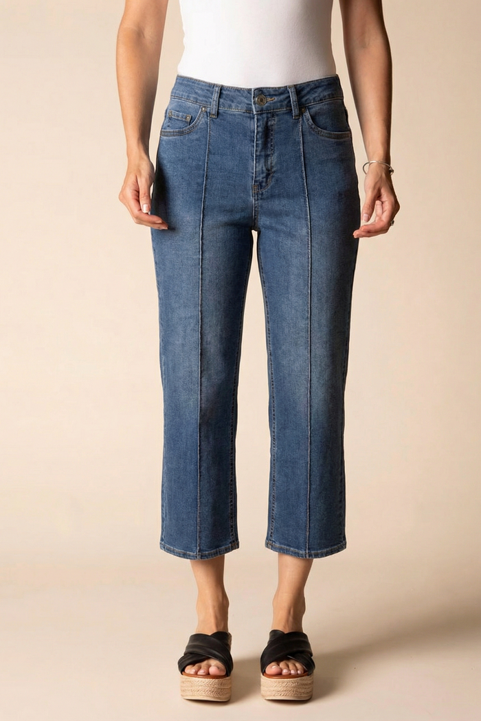 Seamed City Crop Jean