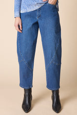 Stretch Denim Lantern Jean