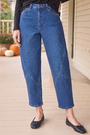 Stretch Denim Lantern Jean