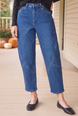 Stretch Denim Lantern Jean