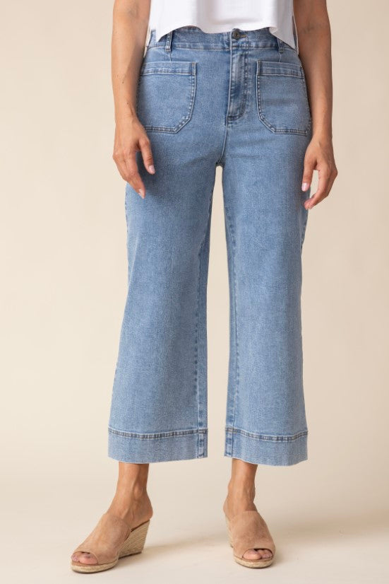 Stretch Denim Ankle Jean