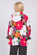 Siesta Floral Crinkle Crepe Mixed Shirt