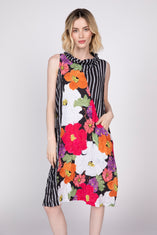 Siesta Floral Crinkle Crepe Every Where Dress