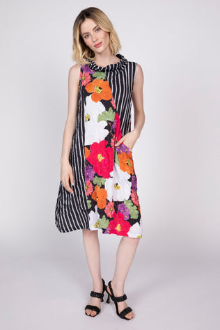 Siesta Floral Crinkle Crepe Every Where Dress