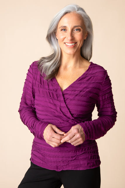 City Wave Skyline Wrap Top