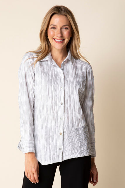 Santorini Stripe Selene Shirt