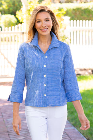 Santorini Wavy Stripe Shirt