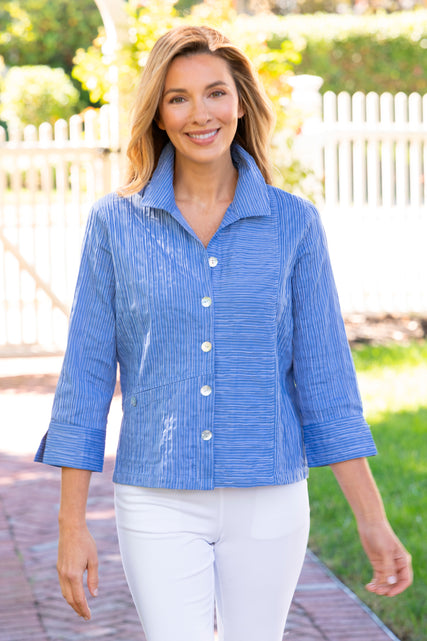 Santorini Wavy Stripe Shirt