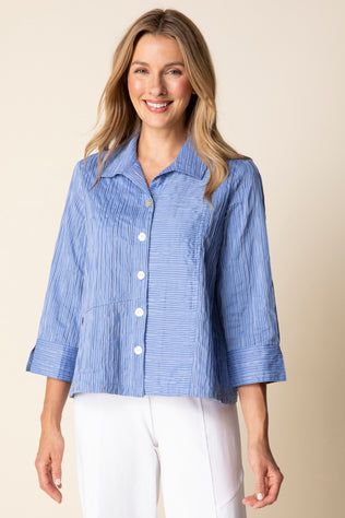 Santorini Wavy Stripe Shirt