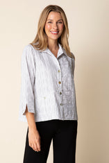 Santorini Wavy Stripe Shirt