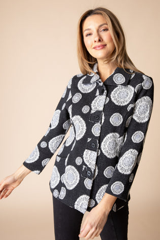 Circle Back Patch Button Jacket