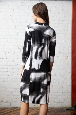 Painted Ikat City Dress