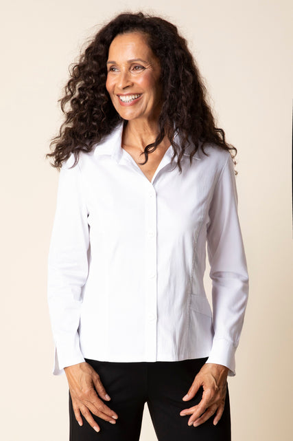 Stretch Denim Cafe Shirt