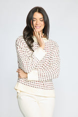 Velura Knit Mock-Neck Sweater