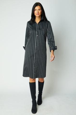 Eastside Stripe Cafe Dress