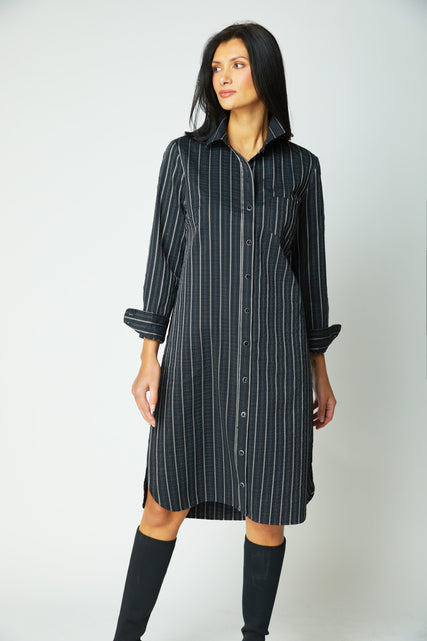 Eastside Stripe Cafe Dress