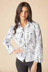 Meet Me In Paris Button Down