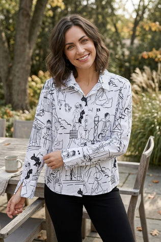 Meet Me In Paris Button Down
