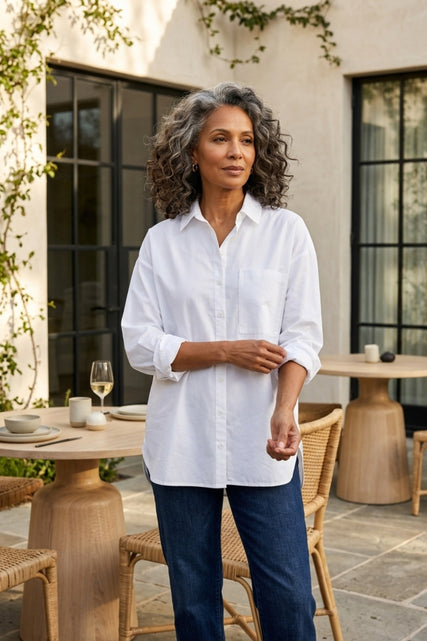Knit Mix Pocket Shirt