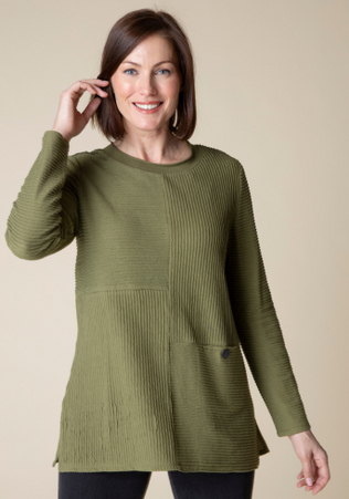 Ripple Effect Seamed Pocket Tunic