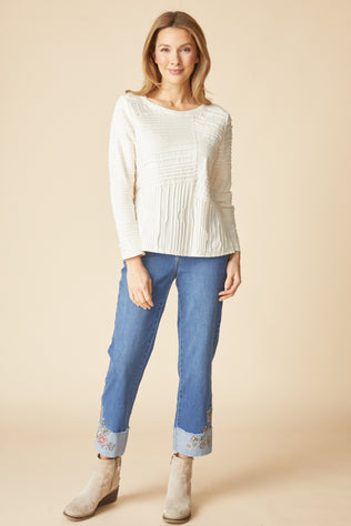 Ripple Effect Seamed Top