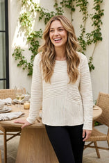 Ripple Effect Seamed Top