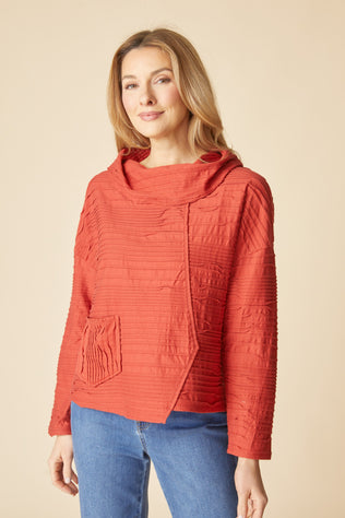 Ripple Effect Cowl Pullover