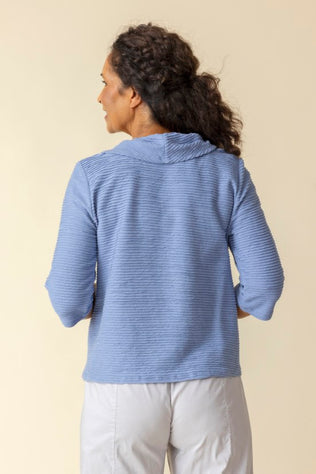 Ripple Effect Drape Neck Top