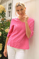 Cascade Cotton Elbow Sleeve Tee