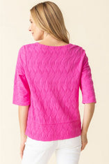 Cascade Cotton Elbow Sleeve Tee