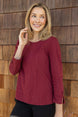 Steady Stream Button Back Pullover
