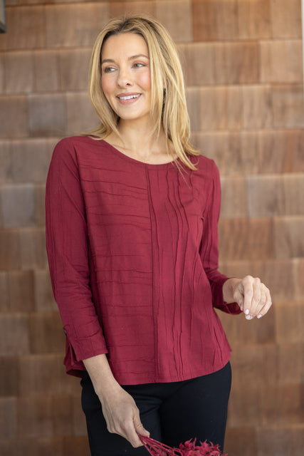 Steady Stream Button Back Pullover