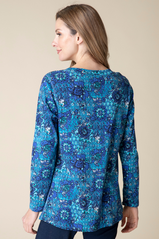 Jacobian Floral Tunic Tee