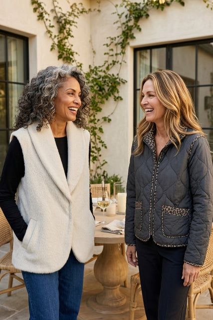 Plush Shawl Collar Vest